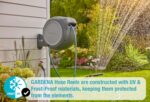 GARDENA (20500) Retractable Garden Hose Reel 50' x 1/2" hose, Wall Mounted, Automatic Retraction & Length Lock for Easy Watering. Heavy Duty Swivel Bracket 180°, Includes Nozzle. Made in Europe - Image 5