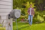 GARDENA (20500) Retractable Garden Hose Reel 50' x 1/2" hose, Wall Mounted, Automatic Retraction & Length Lock for Easy Watering. Heavy Duty Swivel Bracket 180°, Includes Nozzle. Made in Europe - Image 14