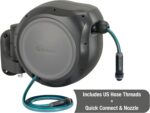 GARDENA (20500) Retractable Garden Hose Reel 50' x 1/2" hose, Wall Mounted, Automatic Retraction & Length Lock for Easy Watering. Heavy Duty Swivel Bracket 180°, Includes Nozzle. Made in Europe - Image 17