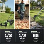 Greenworks 80V 21” Brushless (Push) Cordless Electric Lawn Mower + (500 CFM) Axial Leaf Blower + 13” String Trimmer (75+ Compatible Tools), (2) 2.0Ah Batteries and 30 Minute Rapid Charger - Image 6