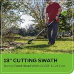 Greenworks 80V 21” Brushless (Push) Cordless Electric Lawn Mower + (500 CFM) Axial Leaf Blower + 13” String Trimmer (75+ Compatible Tools), (2) 2.0Ah Batteries and 30 Minute Rapid Charger - Image 11