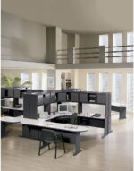 Bush Business Furniture Series A 48W Computer Desk in White Spectrum and Slate, Small Office Table for Home or Professional Workspace - Image 3