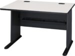 Bush Business Furniture Series A 48W Computer Desk in White Spectrum and Slate, Small Office Table for Home or Professional Workspace - Image 4