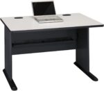 Bush Business Furniture Series A 48W Computer Desk in White Spectrum and Slate, Small Office Table for Home or Professional Workspace - Image 5