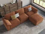 EASE MOOSE Sectional Modular Sofa,Oversized L Shape Sectional Couch Wide Deep seat Sectional Sofa,FSC Certified Comfortable Chenille - Image 4