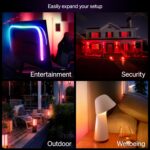 Philips Hue Essential Smart LED A19 Bulb, White and Color Ambiance, E26 Base, 8.8W, 2200K-6500K, 800 Lumens, Dimmable, Works with Alexa, Google, and Apple Home, 4-Pack - Image 9