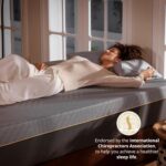 MLILY EGOHOME 12 Inch Queen Memory Foam Mattress for Back Pain, Cooling Copper Gel Bed in a Box, Foam Made in USA, CertiPUR-US Certified, Therapeutic Medium Firm, Double 60x80x12 Black - Image 5