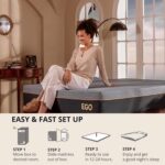 MLILY EGOHOME 12 Inch Queen Memory Foam Mattress for Back Pain, Cooling Copper Gel Bed in a Box, Foam Made in USA, CertiPUR-US Certified, Therapeutic Medium Firm, Double 60x80x12 Black - Image 6