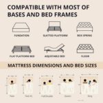MLILY EGOHOME 12 Inch Queen Memory Foam Mattress for Back Pain, Cooling Copper Gel Bed in a Box, Foam Made in USA, CertiPUR-US Certified, Therapeutic Medium Firm, Double 60x80x12 Black - Image 7