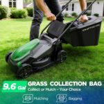 14" Cordless Lawn Mower, 20V Lightweight Push Mower with 5.0Ah Battery, Ultra-Quiet Motor for Small Yards, Lawn Care, Backyard Maintenance - Image 7
