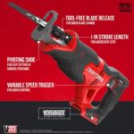 CRAFTSMAN V20 Power Tool Combo Kit, 7-Tool Cordless Power Tool Set with 2 Batteries and Charger (CMCK700D2) - Image 6