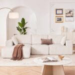 108” Modular Sectional Sofa, Cloud Sectional Couch with Deep Seat, Modern Modular L-Shape Sofa Couch with Chaise,Upholstered Boneless Couches for Living Room Bedroom (Beige, Left Facing Chaise) - Image 3