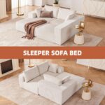 108” Modular Sectional Sofa, Cloud Sectional Couch with Deep Seat, Modern Modular L-Shape Sofa Couch with Chaise,Upholstered Boneless Couches for Living Room Bedroom (Beige, Left Facing Chaise) - Image 5