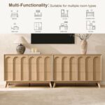 Oak&Sparrow Mid Century Modern Dresser for Bedroom, Natural Oak 6 Drawer Dresser with Arched Front, 47'' Wide Chest of Drawers Wood Storage Organizer for Living Room - Image 8