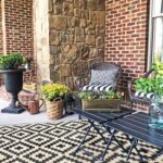 SAND MINE Waterproof Outdoor Rug 5x8 ft, Plastic Reversible Rug, Modern Area Rug, Large Floor Mat for Outdoors, RV, Patio, Backyard, Deck, Picnic, Beach, Camping, Black & Beige - Image 6