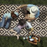 SAND MINE Waterproof Outdoor Rug 5x8 ft, Plastic Reversible Rug, Modern Area Rug, Large Floor Mat for Outdoors, RV, Patio, Backyard, Deck, Picnic, Beach, Camping, Black & Beige - Image 7