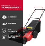 PowerSmart EasyGlide 21-Inch Gas Lawn Mower, 144cc 4-Stroke OHV Engine, Push Walk-Behind, 3-in-1 Mulch/Bag/Side Discharge, Steel Deck, 6 Height Adjustment - Image 3