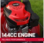 PowerSmart EasyGlide 21-Inch Gas Lawn Mower, 144cc 4-Stroke OHV Engine, Push Walk-Behind, 3-in-1 Mulch/Bag/Side Discharge, Steel Deck, 6 Height Adjustment - Image 5