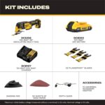 DEWALT 20V MAX XR Oscillating Multi-Tool Kit, Oscillating Tool Accessories, Cordless, 3-Speed, Quick Blade Change, Sand Paper, Blades, Battery and Charger Included (DCS356D1) - Image 3