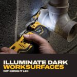 DEWALT 20V MAX XR Oscillating Multi-Tool Kit, Oscillating Tool Accessories, Cordless, 3-Speed, Quick Blade Change, Sand Paper, Blades, Battery and Charger Included (DCS356D1) - Image 7