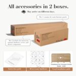 Curved 9-Drawer Dresser for Bedroom, 63" Wide Modern Chest of Drawers, Vanity Desk TV Stand for Living Room, Closet Storage Drawers Organizer Furniture, Nursery, Hallway, Oak - Image 4