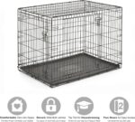 Midwest Homes for Pets 42-Inch New World Crate for Large Breeds, 71-90 lbs, Double Door Folding Dog Crate, Leak-Proof Tray & Secure Latches, Portable, Durable & Easy to Assemble - Image 4