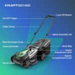 18" 40V Cordless Lawn Mower for Small to Medium Yards, Capable of Gas-Like Cuts with Brushless Motor, Used for Mulching/Bagging, 6 Heights for Seasonal Grass, Dual 5.0Ah Batteries Included - Image 10