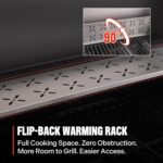Monument Grills 4 Burner Stainless Steel Propane Mesa 2 Gas Grill, 500°F in 5 Mins, 525 sq.in, 37,000 BTU, with Broil Zone, Foldable Side Shelves, Knob Controls, Built in Thermometer, Mesa II 410BZ - Image 8