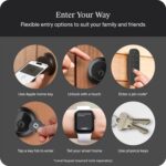 Level Lock Pro - World’s Smallest, Fastest, Innovative Smart Lock - Matter-Over-Thread Deadbolt Plus Apple Home Key - Keyless & Remote Access via Apple, Alexa, Google Home, SmartThings (Matte Black) - Image 9