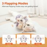 Potaroma Cat Toys Flapping Bird (No Flying), Lifelike Sandpiper Chirp Tweet, Rechargeable Touch Activated Kitten Toy Interactive Cat Exercise Toys for All Breeds Cat Kicker Catnip Toys 4.0" - Image 4