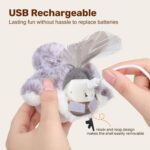 Potaroma Cat Toys Flapping Bird (No Flying), Lifelike Sandpiper Chirp Tweet, Rechargeable Touch Activated Kitten Toy Interactive Cat Exercise Toys for All Breeds Cat Kicker Catnip Toys 4.0" - Image 6