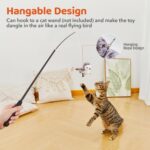 Potaroma Cat Toys Flapping Bird (No Flying), Lifelike Sandpiper Chirp Tweet, Rechargeable Touch Activated Kitten Toy Interactive Cat Exercise Toys for All Breeds Cat Kicker Catnip Toys 4.0" - Image 7