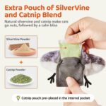 Potaroma Cat Toys Flapping Bird (No Flying), Lifelike Sandpiper Chirp Tweet, Rechargeable Touch Activated Kitten Toy Interactive Cat Exercise Toys for All Breeds Cat Kicker Catnip Toys 4.0" - Image 8