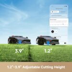MOVA LiDAX Ultra 2000 Robot Lawn Mower with 4G for 0.5 Acre, No Wire No RTK+360° 3D LiDAR+AI Vision Auto Mapping, Zero-Edge Cutting, Cut Height 1.2"-3.9", 45% Slope, 150 Mowing Zones, Anti-Theft - Image 6