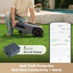 MOVA LiDAX Ultra 2000 Robot Lawn Mower with 4G for 0.5 Acre, No Wire No RTK+360° 3D LiDAR+AI Vision Auto Mapping, Zero-Edge Cutting, Cut Height 1.2"-3.9", 45% Slope, 150 Mowing Zones, Anti-Theft - Image 9