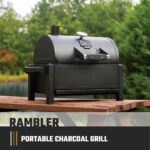 Oklahoma Joe's Rambler Portable Charcoal Grill with 218 sq. in. Cooking Area in Black - Image 3