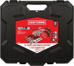 CRAFTSMAN 102-Piece Tool Kit for Home and Car, Durable Hand Tools Set with SAE and Metric Socket Set, Screwdrivers, Wrench, Hammer, Pliers, Knife, Hex Keys, Specialty Bits, Tape Measure (CMMT99449) - Image 7