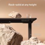 Desktronic HomePro Standing Desk 48x24 — Made in Europe, Ergonomic Sit Stand Home Office Desk, Electric Height Adjustable, Dual Motor, USB & USB-C Charging, Wobble-Free, Touchscreen, 3 Memory Presets - Image 5