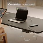 Desktronic HomePro Standing Desk 48x24 — Made in Europe, Ergonomic Sit Stand Home Office Desk, Electric Height Adjustable, Dual Motor, USB & USB-C Charging, Wobble-Free, Touchscreen, 3 Memory Presets - Image 7