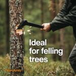 Fiskars X15 Splitting Axe, Tree Branch Cutter and Wood Splitter (23.5-Inch Axe) with Shock-Absorbing Handle - Image 4