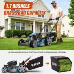 SENIX 21'' Self-Propelled Gas Lawn Mower (FWD), 170 cc 4-Cycle Engine 3.8 HP, 3-in-1 (Bagging/Mulching/Side Discharge), 6-Position Cutting Height Adjustment, 1.7 Bushels Grass Bag - Image 7