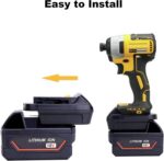 ML18DL Battery Adapter Compatible with Dewalt 20V Cordless Tools, Adapter Compatible with Mil-Waukee 18V M-18 Battery to Replacement for Dewalt 20V Max Lithium Batteries - Image 5
