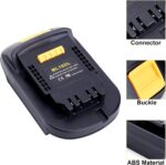 ML18DL Battery Adapter Compatible with Dewalt 20V Cordless Tools, Adapter Compatible with Mil-Waukee 18V M-18 Battery to Replacement for Dewalt 20V Max Lithium Batteries - Image 8