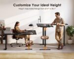 OffiGo 63 Inch Reversible L Shaped Electric Standing Desk, Height Adjustable Corner Stand up Desk, Ergonomic Large Lift Computer Table for Home, Office, Workstation, Black - Image 6
