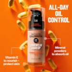 Revlon Liquid Foundation, ColorStay Face Makeup for Combination & Oily Skin, SPF 15, Medium-Full Coverage with Matte Finish, 240 Medium Beige, 1 Fl Oz - Image 5