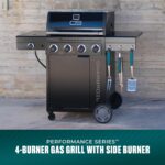 Charbroil Performance Series 4-Burner Gas Grill Cabinet with Side Burner, Black - 463253925 - Image 3