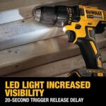 DEWALT 20V MAX Cordless Drill Driver Set, Electric Drill, Brushless 1/2 In 2 Speed, 2.0 Ah Battery and Charger Included, LED Light (DCD777D1) - Image 7