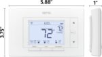 Emerson Sensi Wi-Fi Smart Thermostat for Smart Home, DIY, Works With Alexa, Energy Star Certified, ST55 - Image 3