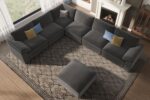 EASE MOOSE Oversized Sectional Modular Sofa,FSC Certified Large L Shape Sectional Couch Wide Deep Seat Modular Cloud Couch,Removable Cover - Image 5