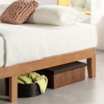 Mellow Naturalista Classic - 12 Inch Solid Wood Platform Bed with Wooden Slats, No Box Spring Needed, Easy Assembly, Queen, Pine - Image 5